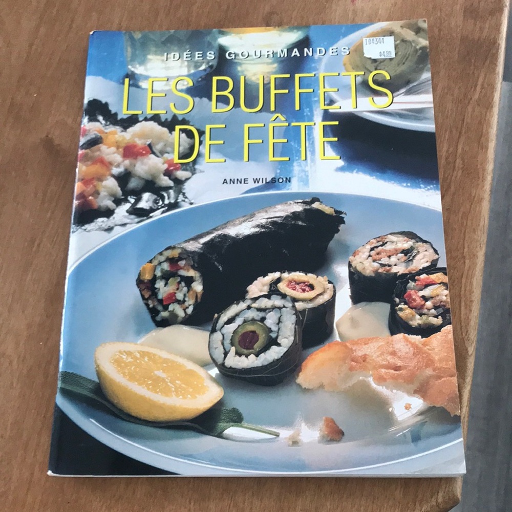 Wilson Les Buffets de Fête Cookbook - Blue and Yellow Cover